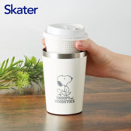 Skater Thermal Insulation Convenience Store Coffee Stainless Steel Tumbler M 400ml Snoopy SNOOPY STCV2-A