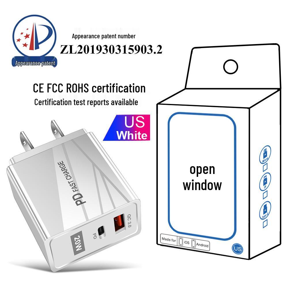 Двойное быстрое USB-зарядное устройство - 5В/9В/12В, QC3.0+PD, стандарты ЕС/США