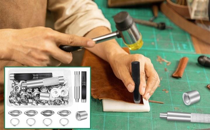 Tarpaulin Eyelet Set with Eyelet Punch 10mm Snaps 100 Pcs