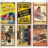 Decor My Garage Tin Sign Plaque Metal Plate Vintage Gift Wall Art Painting for Rule Man Cave Home  Bar Old Car Shop Poster