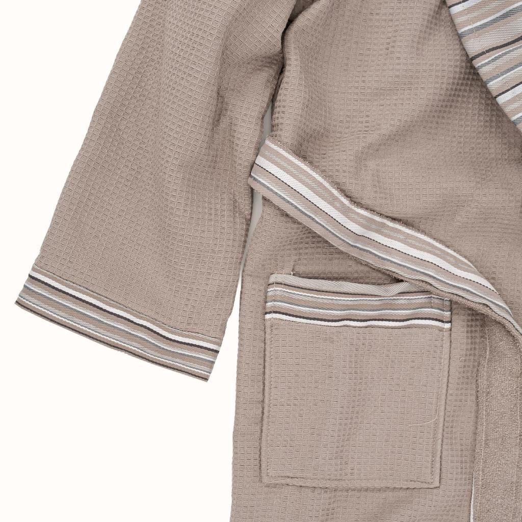 Набор Limira из 2 полотенец для лица и с капюшоном, бежевого цвета, хлопок, 1 халат и 1 полотенце, полотенце с капюшоном, мягкое хлопковое полотенце