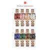 POEDAGAR Luxury Elegant Watch For Woman Date Waterproof Rectangle Ladies Watch Stainless Steel Quartz Women Watches