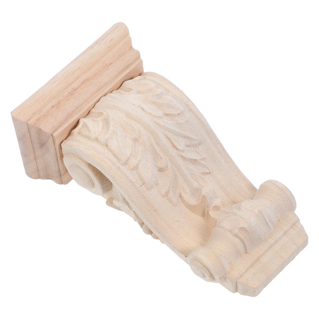 Wooden Corbel Large Carved Unfinished For Countertop Support Shelf Decor Rustic Home Decoration European Style Corbel