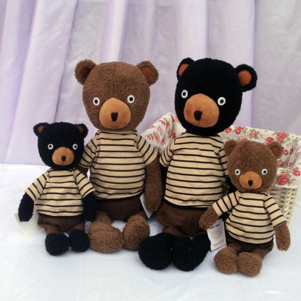 Cartoon Wearing Bear Plush Toys Soft Bear Stuff Doll Plush Pillow Bear Plush Toy  Children's Toys
