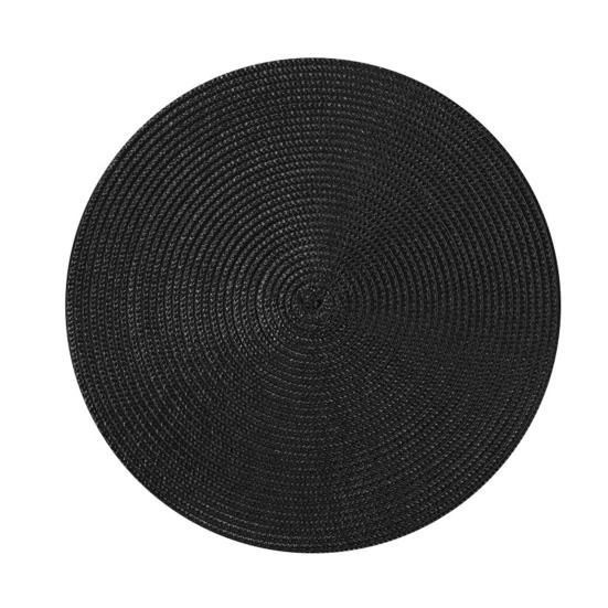 Round Woven PP Placemats Heat Resistant & Oil Proof Simple Solid Color Table Mats for Dining Kitchen Table Modern Home