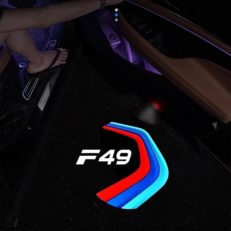 2PCS LED Car Door Welcome Lights for BMW X1 F49 2016- sDrive18Li sDrive20Li xDrive20Li xDrive25Le Projector Lamp Accessories