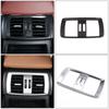 For BMW X3 F25 X4 F26 2011-2017 ABS Chrome Car Rear Air Conditioning Vent Outlet Frame Cover Trim Sticker Interior