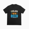 Fish and Beer Tshirt Funny Fishing Alcohol Wine Tee 006
