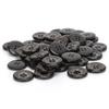 50pcs Handmade 25mm (1") Wooden Buttons 4 Hole Carved Flowers Round Buttons Sewing Accessories For Sewing DIY