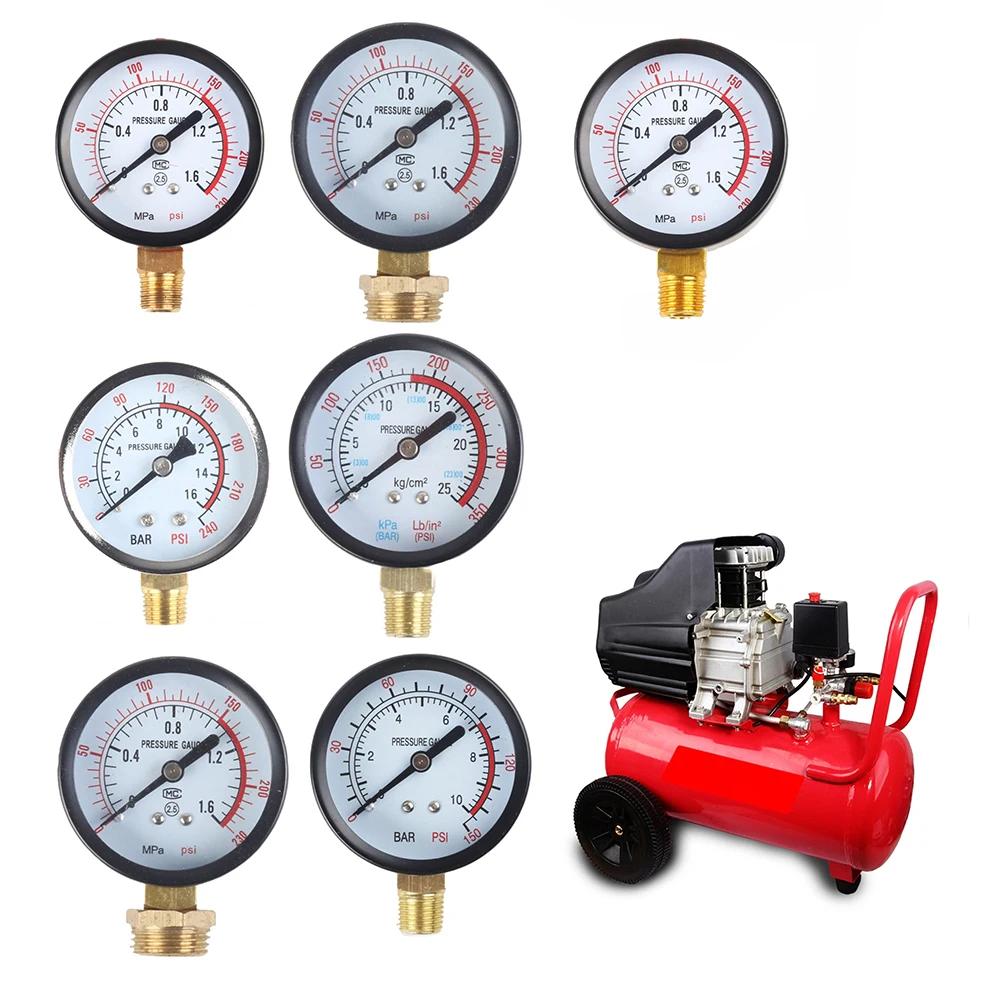 Аналоговый манометр Y60 от 0 до 1,6 МПа, от 0 до 230 PSI для систем воздушных компрессоров, совместимый с пневматическим оборудованием и оборудованием ОВК