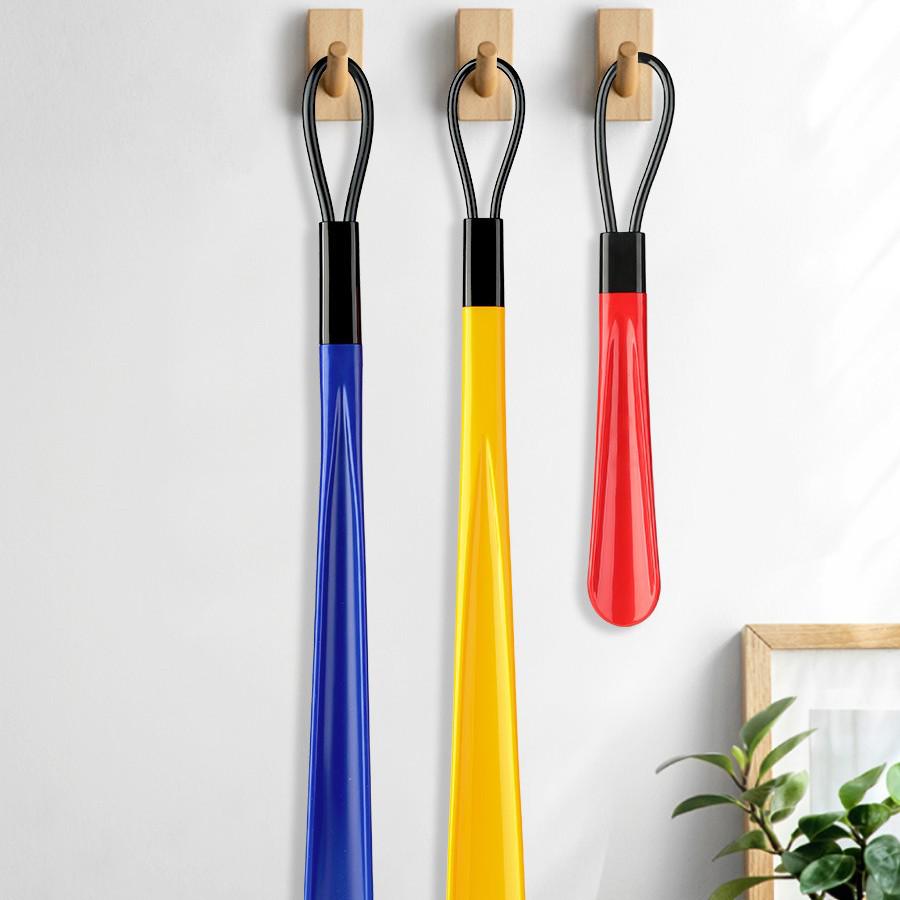 Очень длинная пластиковая ложка для обуви - Премиальный пуллер для обуви с длинной ручкой для легкого надевания