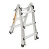 Телескопическая стремянка А-образная складная лестница из алюминиевого сплава с широкими ножками, грузоподъемность 330 фунтов