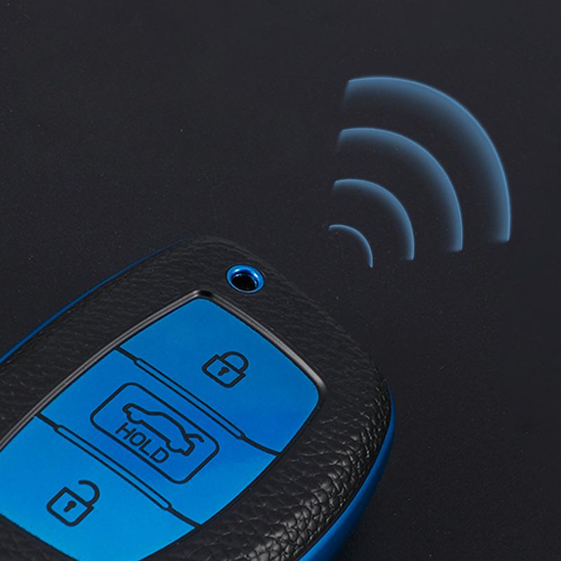 Кожаный чехол для ключей из ТПУ, сумка, чехол, защитный брелок для Hyundai Elantra HB20 I10 I20 I30 IX25 IX35 IX45 TUCSON