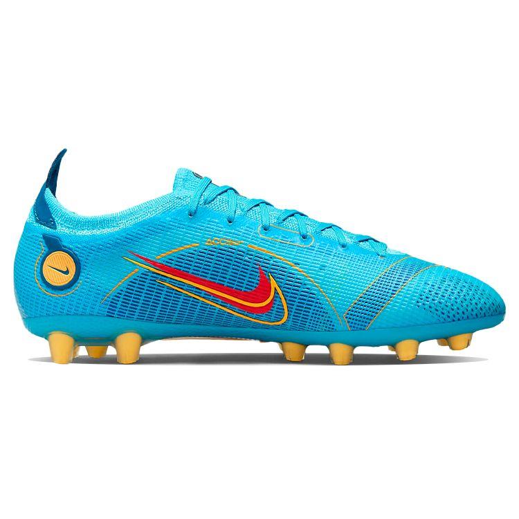 Nike Мужские футбольные бутсы Mercurial Vapor 14 Elite HG кроссовки светло-голубые DJ2836-484