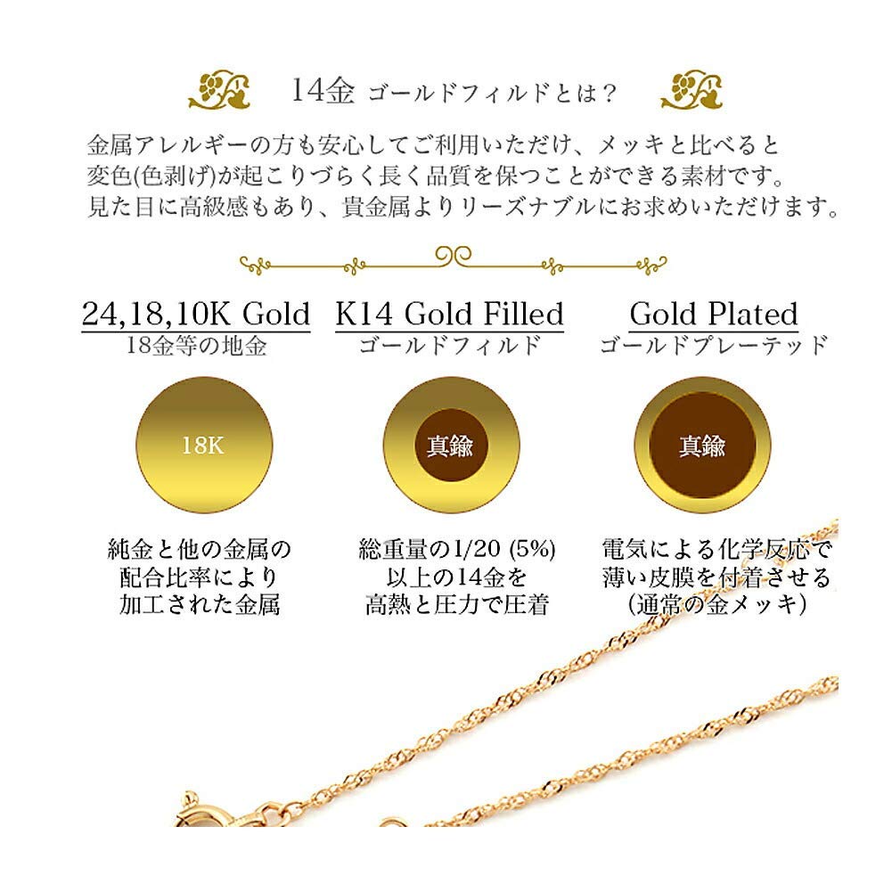 Магазин Сделано в Японии Ожерелье 14KGF Позолоченная медаль Мария Цепочка с винтом Металл Гипоаллергенный Сделано в Японии Овальный Маленький k14gf34 [Ювелирные изделия M] Мужские Женские