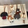 Мультяшная Панда Милый Маппет Ожерелье Женские Универсальные Аксессуары для Сумки Девочки Цепочка для Свитера Модные Аксессуары для Характера