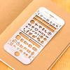 Stainless Steel Template Ruler School Projects Drawing Template Ruler  Gift Stationery