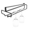Lovesole Wine Glass Holder, Glass Hanger Rack, Hanging, No Drilling or Screwing Required, Under-Cabinet Wine Glass Hanger, Wine Glass Rack, Glass Hold