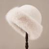 Hat Women's Winter Thickened Warm Imitation Fur Fashion Simple Hat Imitation Mink Hair Women's Mongolian Caps