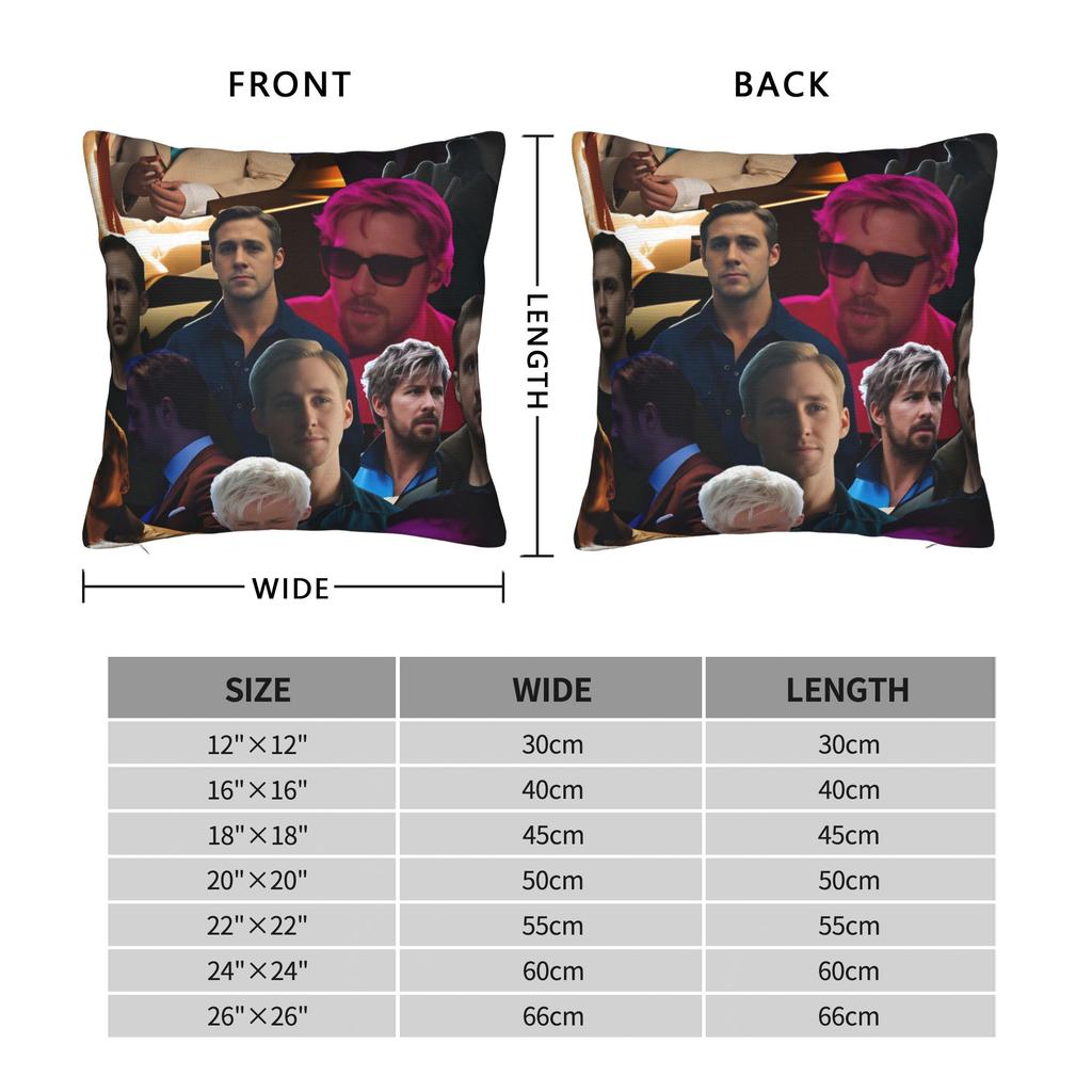Ryan Gosling Collage Pillow Cover Soft Cushion Cover Novelty Pillow Case For Wedding Party Home Decor