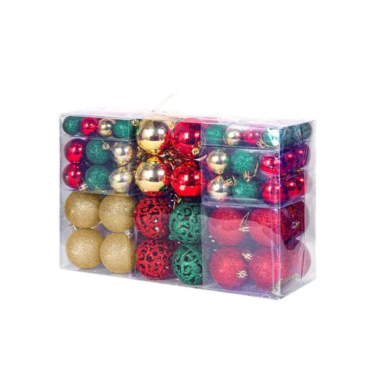 Yousheng 100 Pcs Christmas Balls Ornaments Plastic Shatterproof Hanging Balls Decoration for Xmas Tree Holiday Home Party Decor