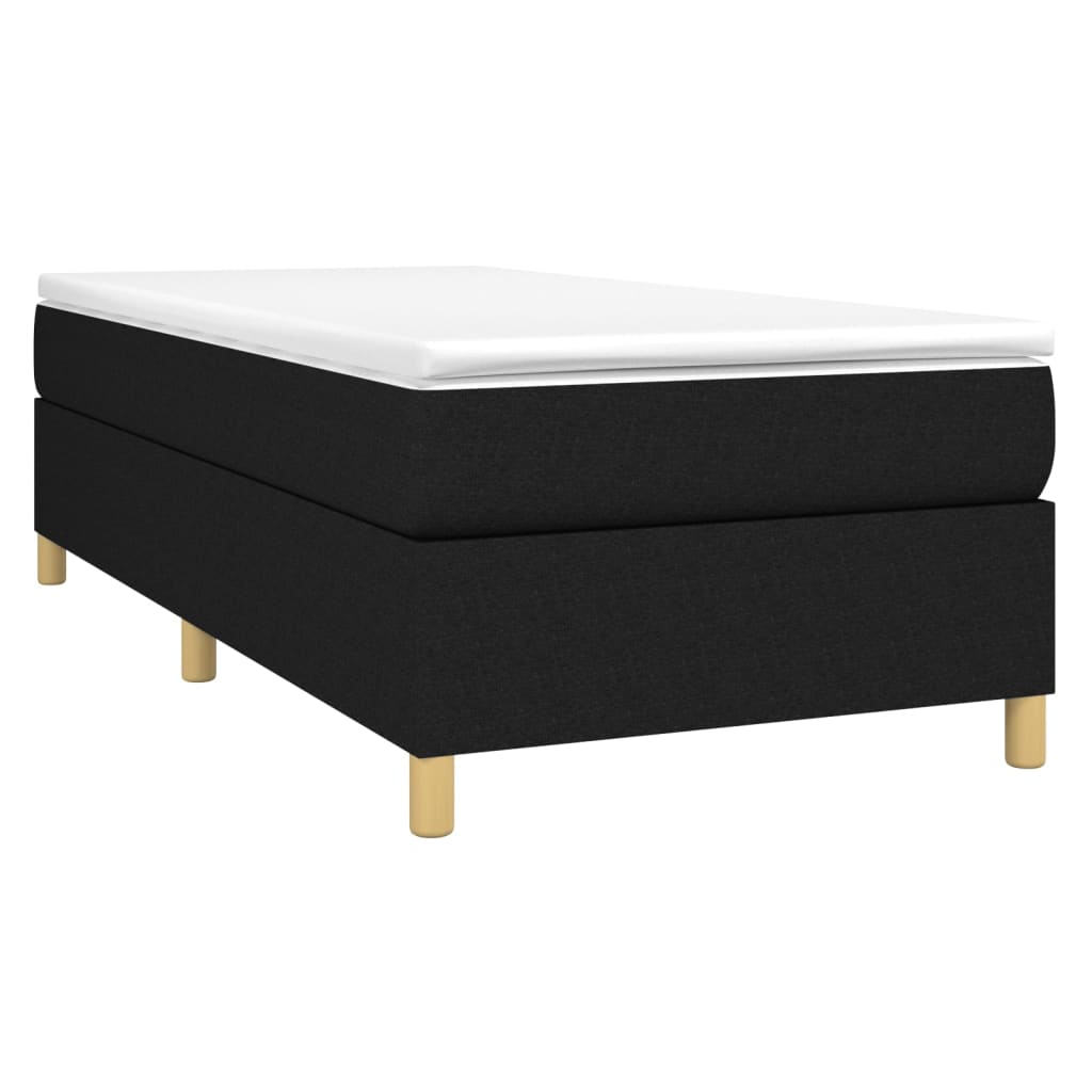 Vidaxl Rama Łóżka Bez Materaca Czarna 90X190 Cm Tkanina