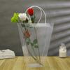 Transparent Flower Gift Packing Box Plastic Clear Tote Bag Practical Bouquet Carrier Bag
