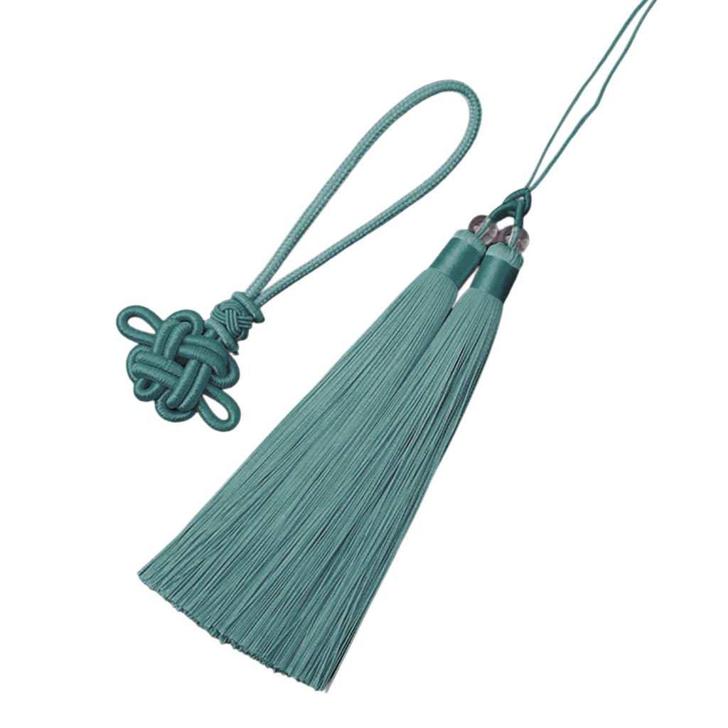 Кисточки в виде традиционного китайского узла для праздничного украшения, подвески для салона автомобиля, двухцветная подвесная веревка, декоративная подвеска