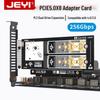 JEYI JiaYi Карта-разветвитель расширения NVME на PCIe 5.0 x8 с двумя слотами M.2