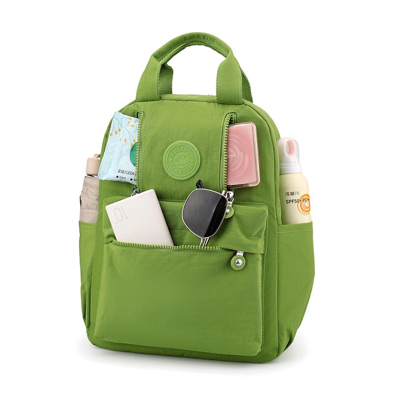 Однотонный женский рюкзак большой вместимости из нейлона