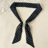 Spring and New Drawstring Scarf Retro High-end Women's Versatile Slim and Long Scarf Fashionable Clothing Accessories