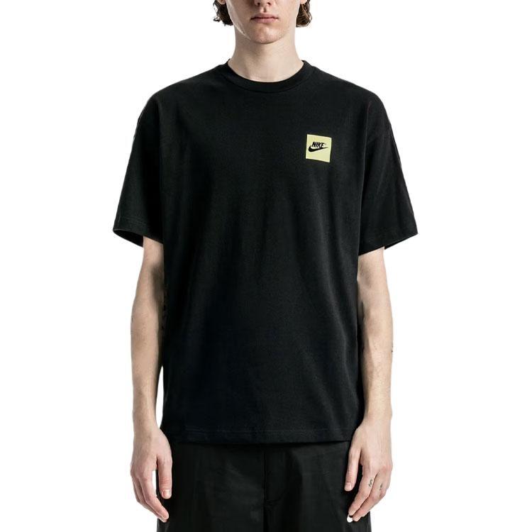 Nike Футболки Мужские Черные С Круглым Вырезом Умеренный Прямой Крой DX5842-010