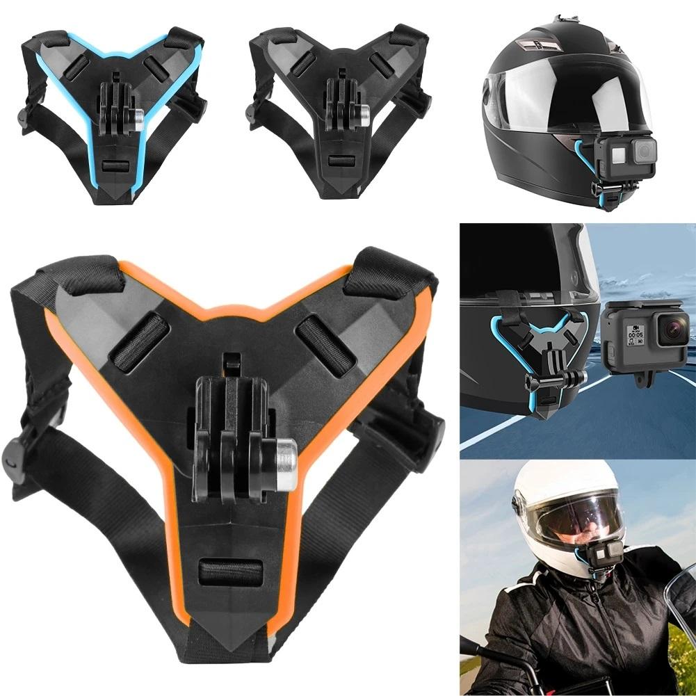 1 шт. Базовый держатель-крепление для Gopro Hero 10 9 8 6 5, крепление на подбородок шлема для полного лица, аксессуары для экшн-камеры на мотоцикл