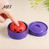 Steamed Bun Stress Relief Toy Dumpling Squeeze with Purple Steamer, Creepy Squeezing for Halloween, Home Office Relaxation Ball Fidget Desk Toys