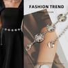 Light Luxury Niche Sunflower Metal Waist Decoration Women's Decorative Dress Silver Waist Chain High-end Women's Belt