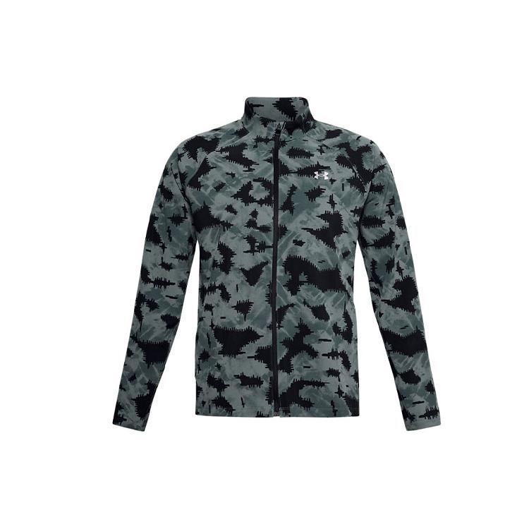 Under Armour Куртки для запуска Мужские Синие С воротником-стойкой Умеренные Другие 1358106-424