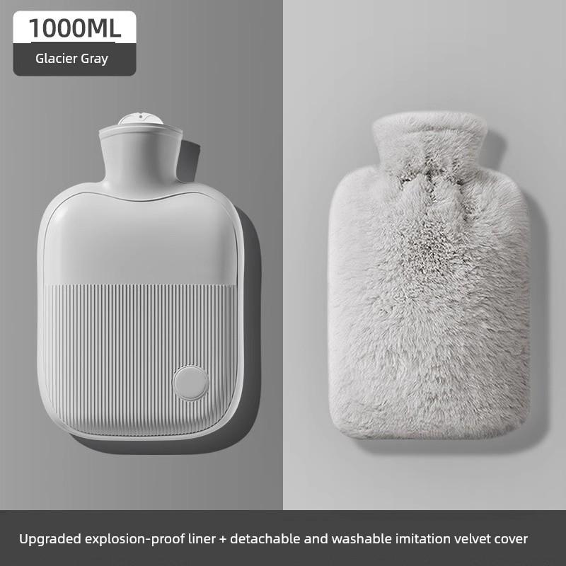 Hot Water Bottle, Warm Water Bag, Water-Filled Heating Pad, Special Heating Hand Warmer, Thickened Warm Baby Pad for Girls' Bedding