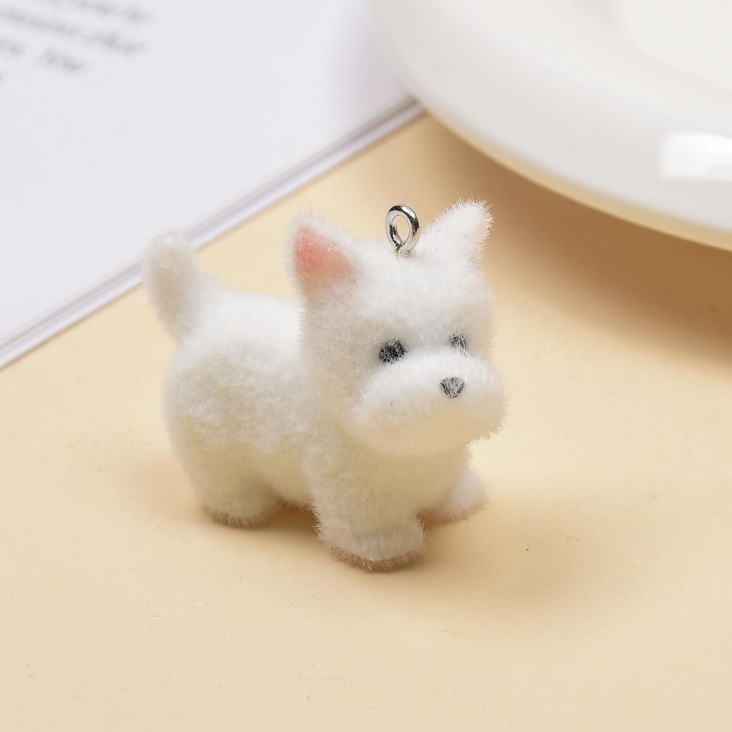 Смола Флокирование Симпатичный Трехмерный Кот Брелок Подвеска Автомобильный Брелок Подвеска Сумка Подвеска