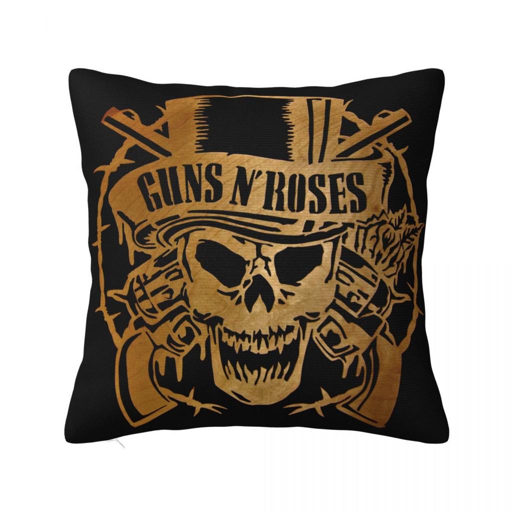 Guns N Rose Heavy Metal Steampunk Music Square Pillowcase Cushion Cover Pillow Case Throw Pillow Cover For Home Sofa Living Room