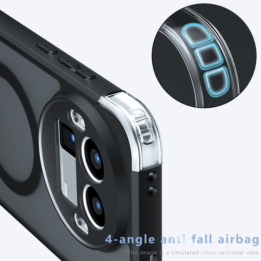 Ударопрочный чехол для Realme GT 8 Pro, магнитная беспроводная зарядка, мягкая рамка из ТПУ, твердый пластик, матовая полупрозрачная крышка для телефона, Fundas
