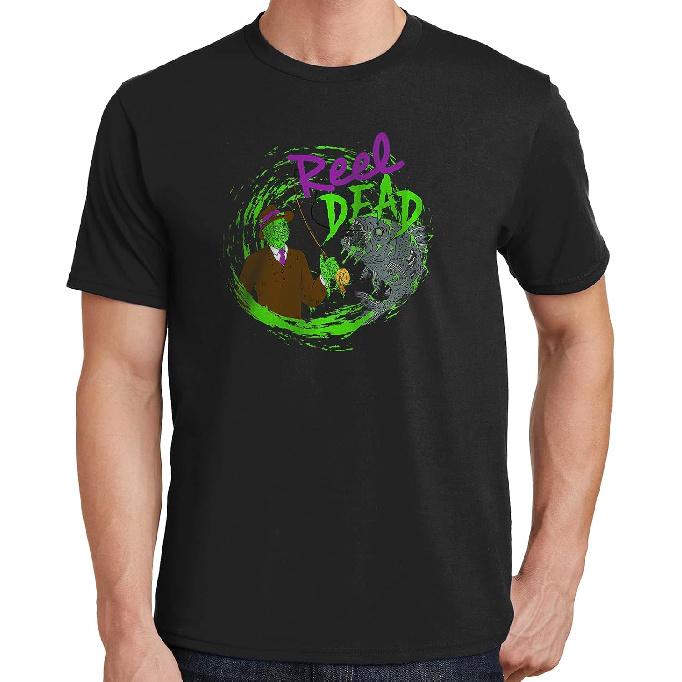 Reel Dead Funny Fishing Shirt, Zombie Fisherman Halloween T Shirt