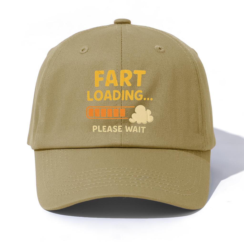 pc FART LOADING Print Baseball Cap for AdultsMinimalist Retro Style Casual Soft Adjustable Dad HatPerfect As Gift