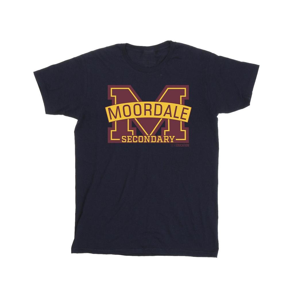 Netflix Mens Sex Education Moordale M Logo 2 T-Shirt