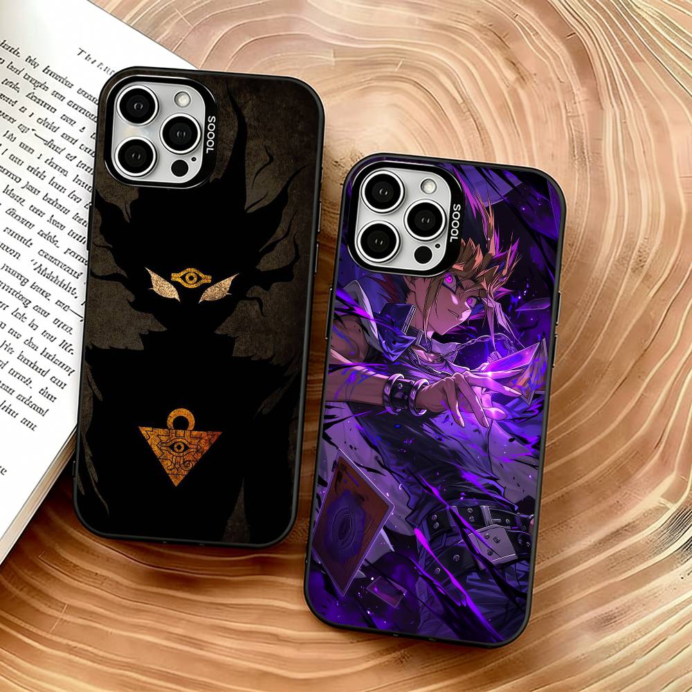 Yu-Gi-Oh Phone Case For iPhone 17,16,15,14,13,12,11 Plus,Pro Max,XS,Colored Silver Plated Inside Cover