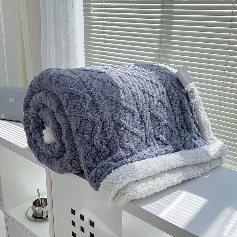 Новое зимнее одеяло, домашнее теплое мягкое покрывало из шерпа, накидка для новорожденных, детское покрывало, дорожное текстильное флисовое толстое теплое одеяло