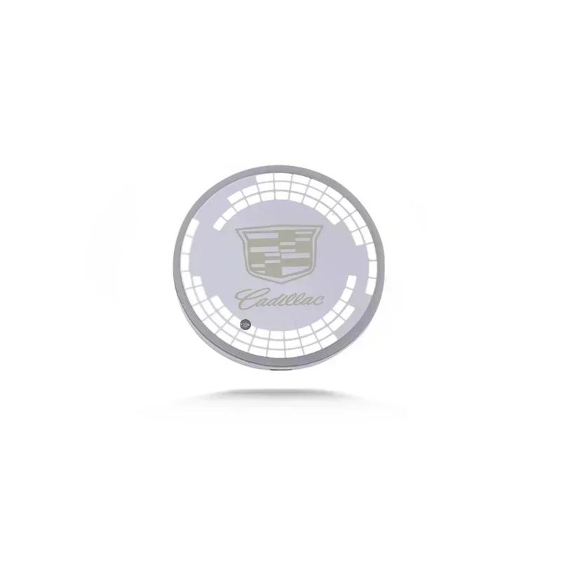 LED Car Cup Holder Mat USB Charging Coaster for Cadillac ATS CTS DTS STS SLS XLR BLS Escalade CT6 Interior Light Pad