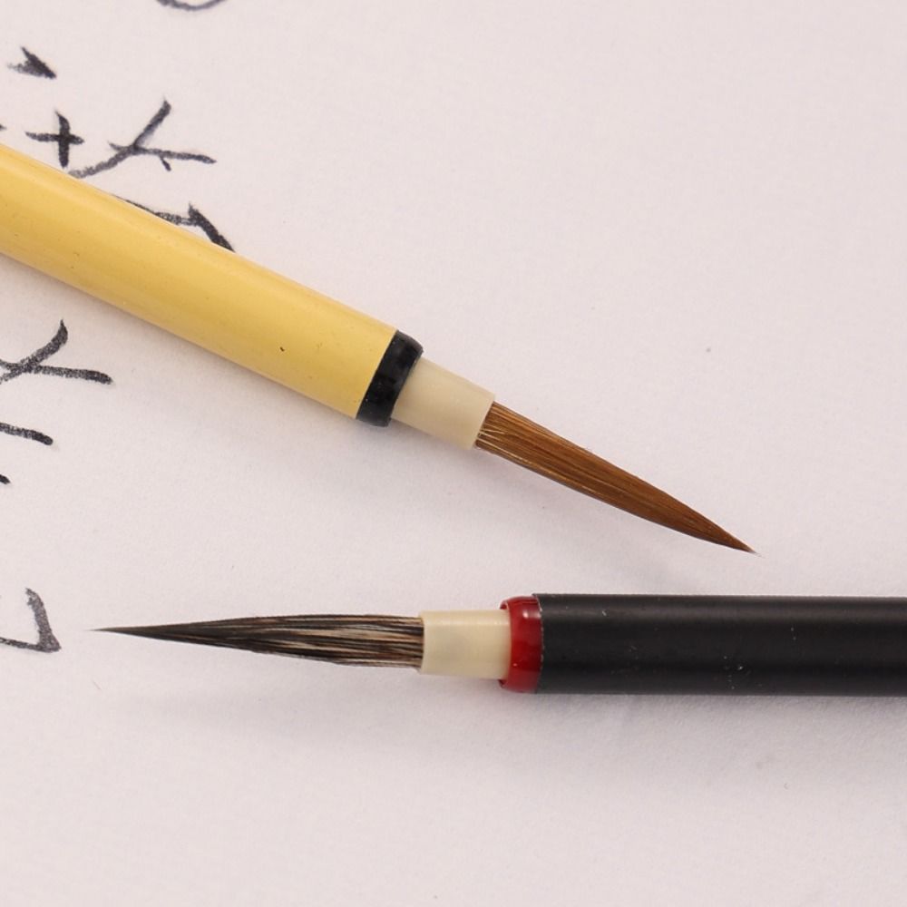 Кисть для китайской каллиграфии с масляной акварелью Wolf Hair Hook Line Fine Paint Brush Class