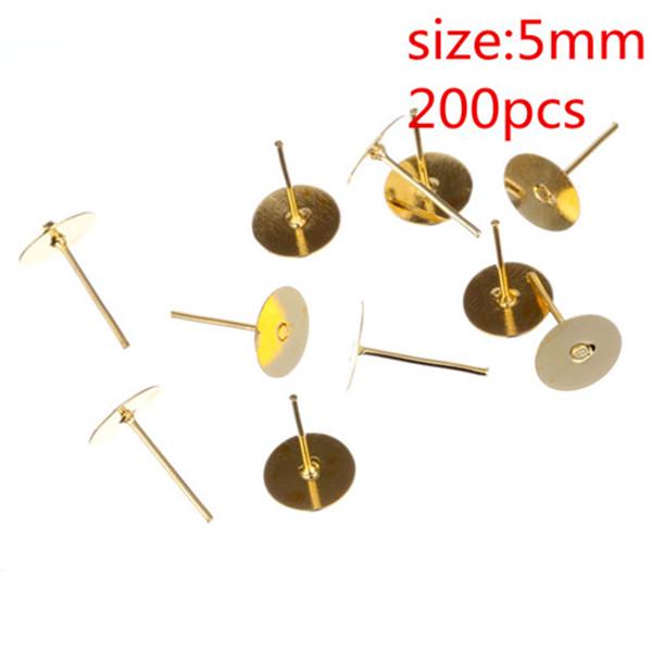 100/150/200 шт. плоская подушечка для пирсинга ушей, DIY паста, держатель для бусин, жемчужная основа, ювелирные изделия