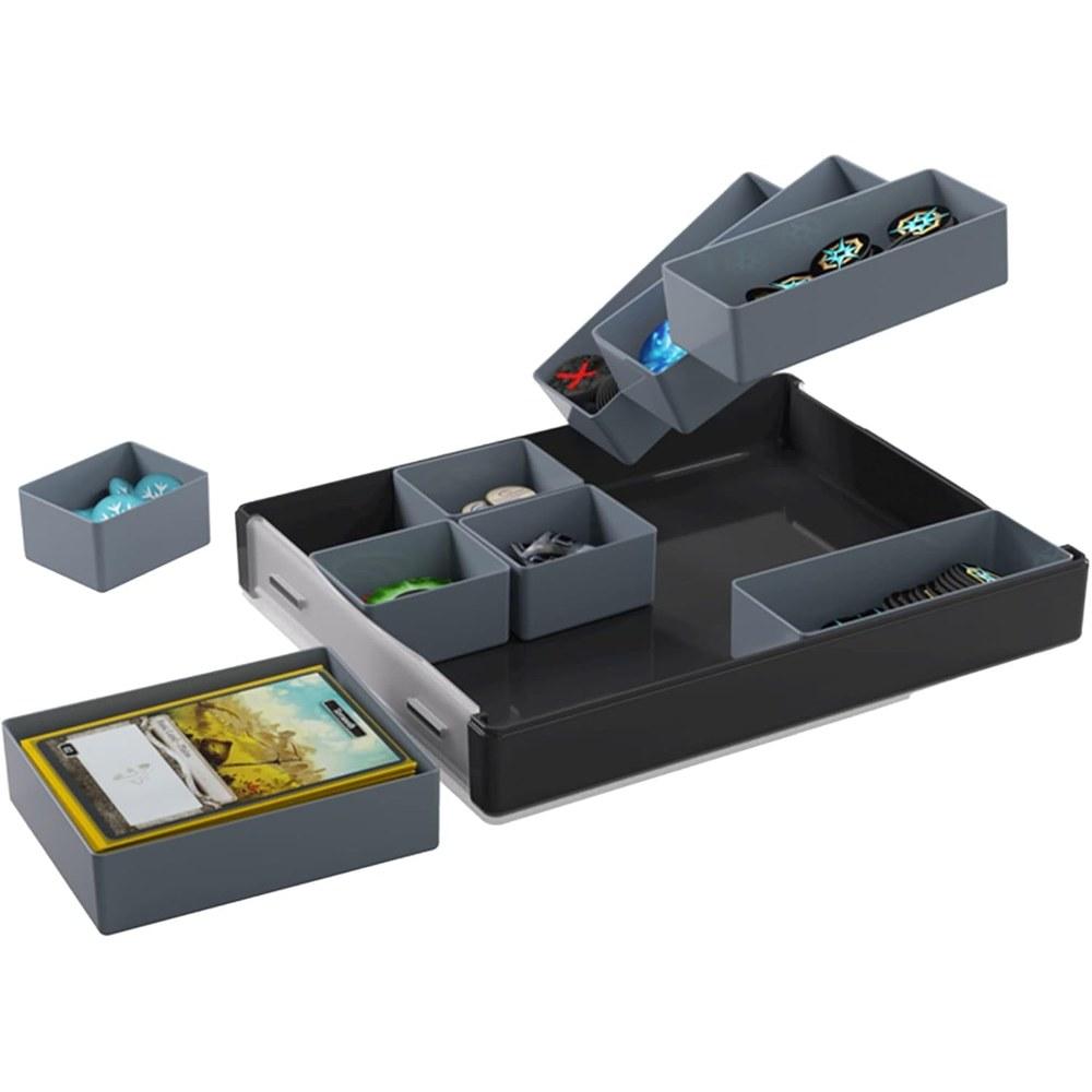 Gamegenic Token Silo Convertible Board Game Token Storage 9 Removable Trays Stackable Space-Saving Black GGS22001ML