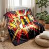 Spain football Printed Flannel Blanket Skin Friendly Warm Decorative Throw for Indoor Couch Bed Daily Use